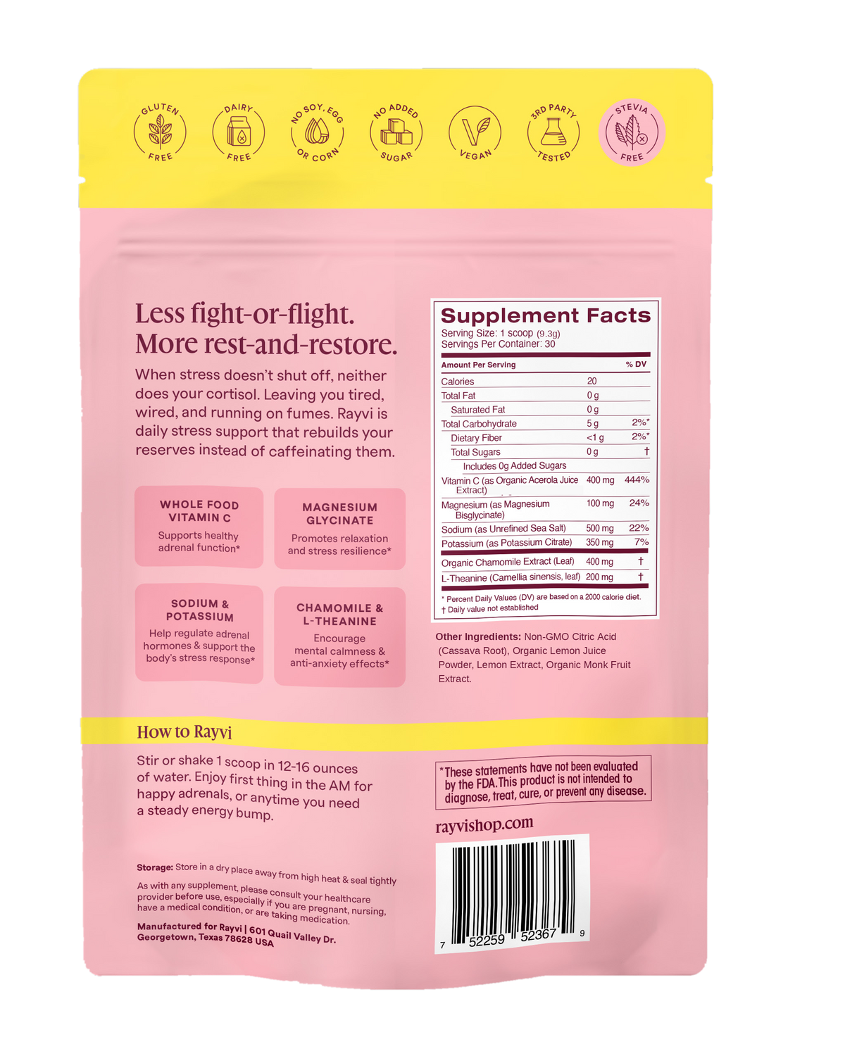 Light Lemonade - Stevia-Free